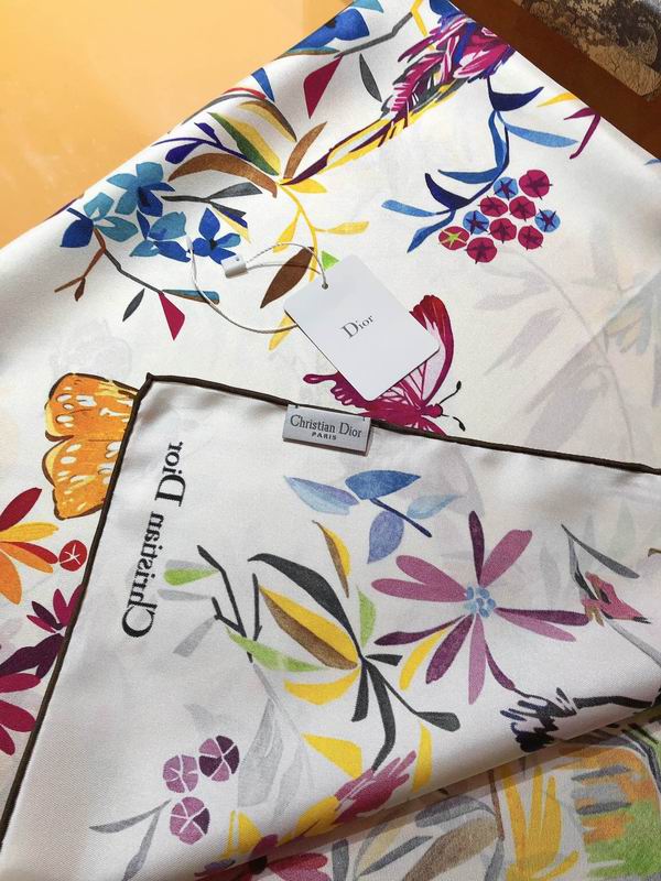 Dior silk scarf 90X90cm E (23)