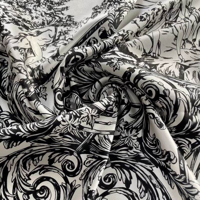 Dior silk scarf 90X90cm E (24)