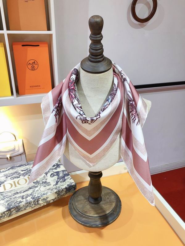 Dior silk scarf 90X90cm E (24)
