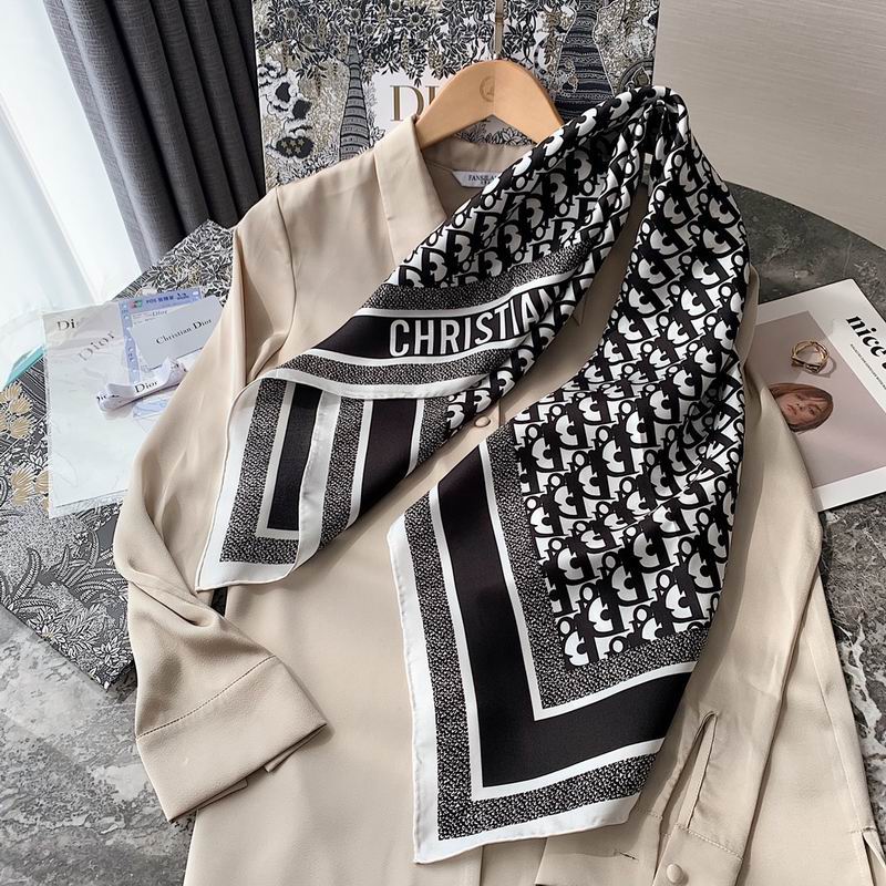 Dior silk scarf 90X90cm E (25)