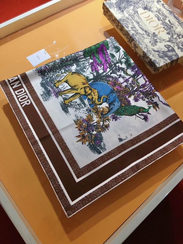 Dior silk scarf 90X90cm E (3)