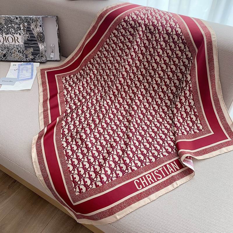 Dior silk scarf 90X90cm E (3)