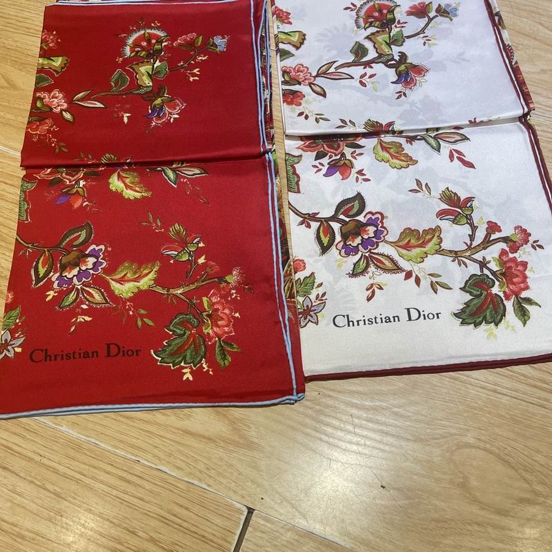 Dior silk scarf 90X90cm E (3)