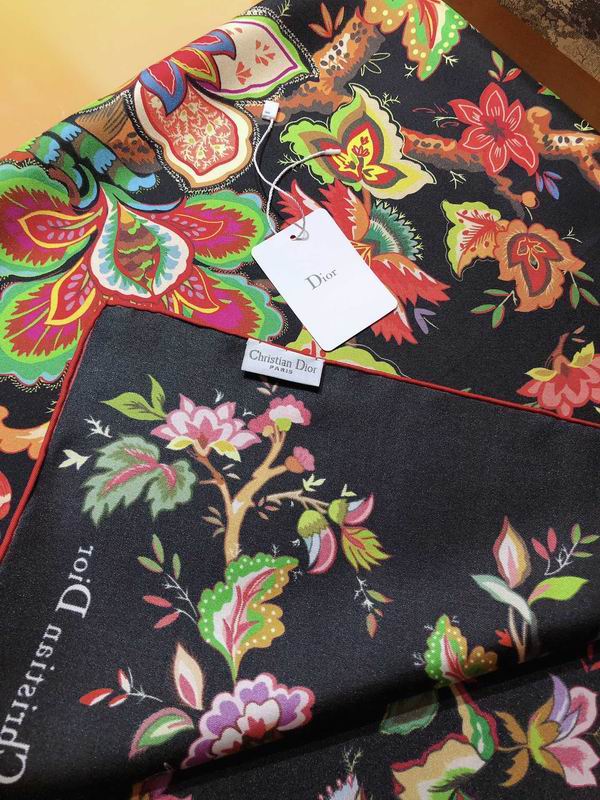 Dior silk scarf 90X90cm E (3)