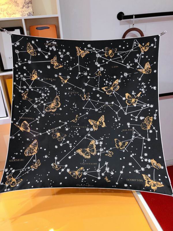 Dior silk scarf 90X90cm E (3)