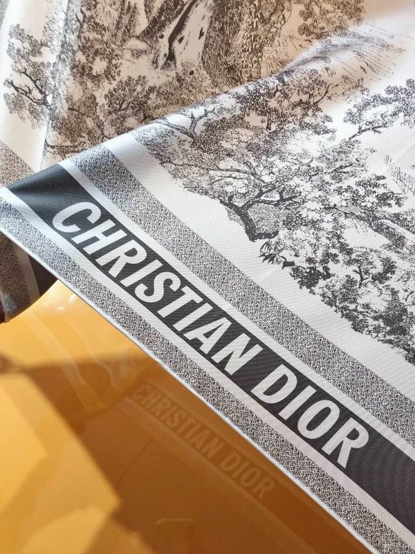 Dior silk scarf 90X90cm E (4)