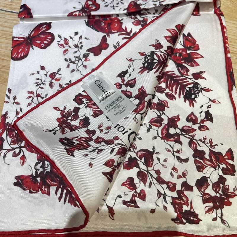 Dior silk scarf 90X90cm E (4)