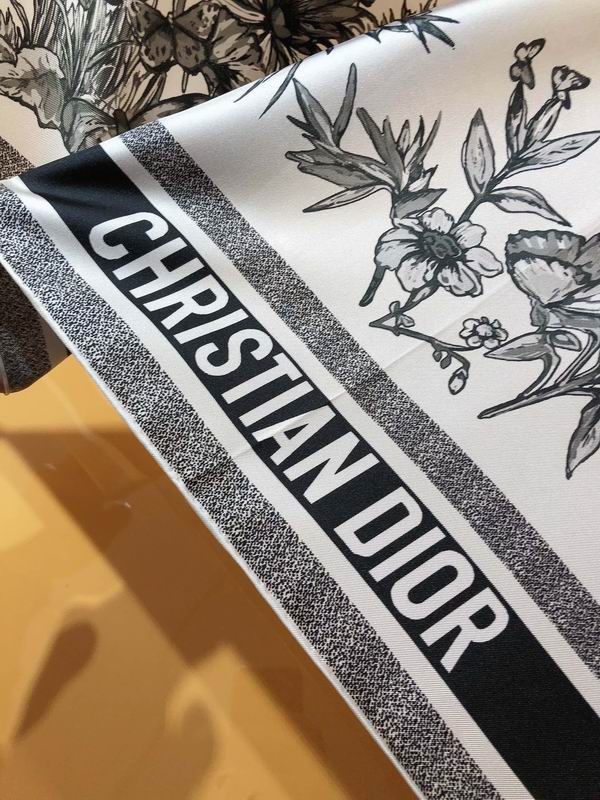 Dior silk scarf 90X90cm E (4)