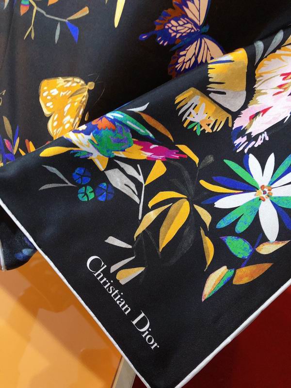 Dior silk scarf 90X90cm E (5)