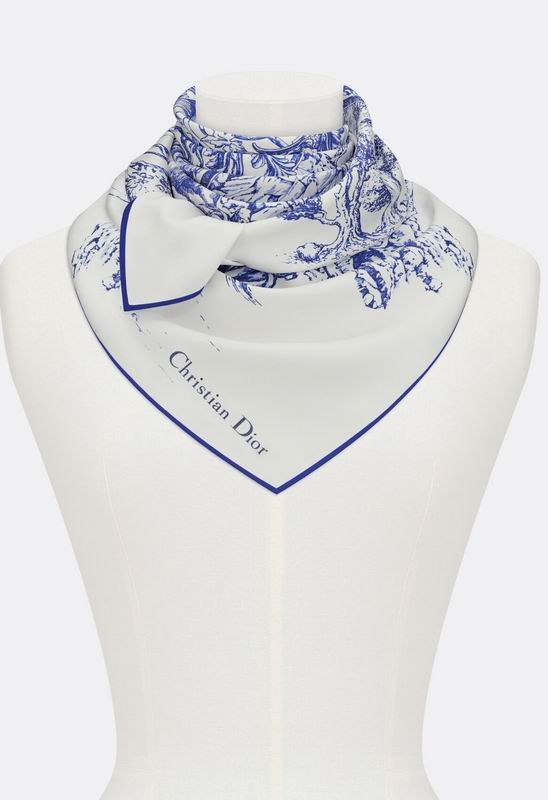 Dior silk scarf 90X90cm E (5)