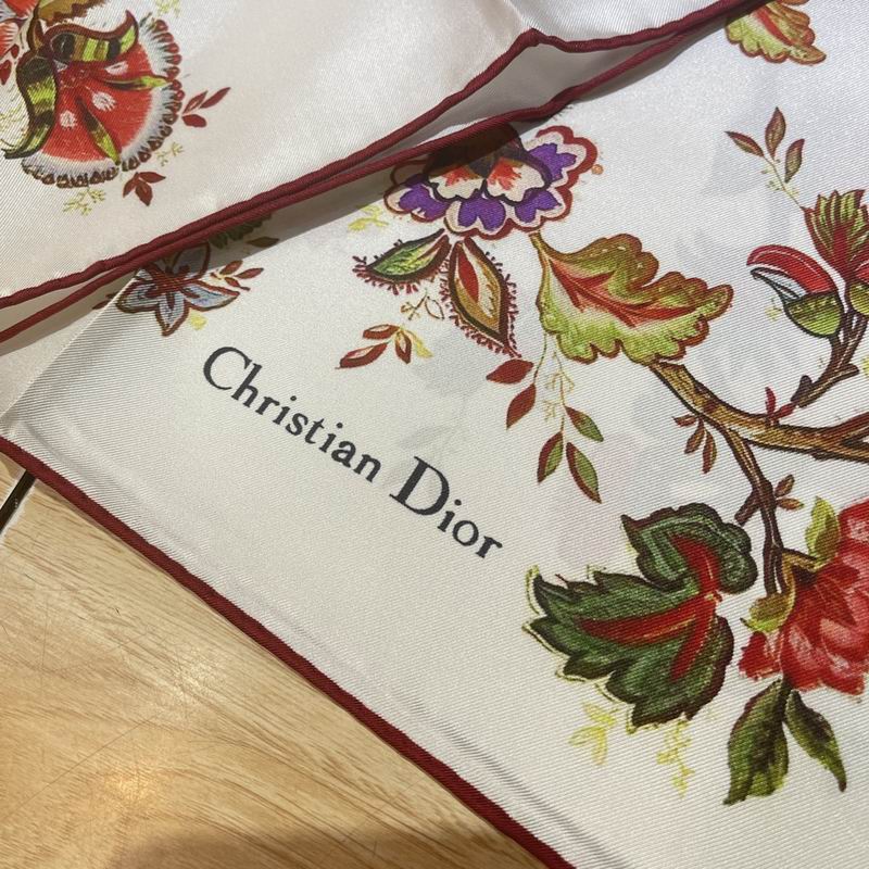 Dior silk scarf 90X90cm E (5)