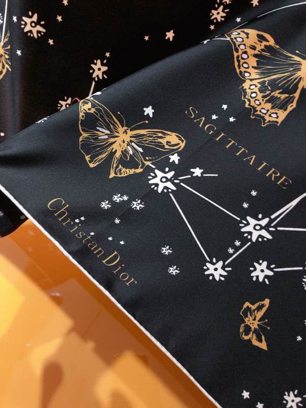 Dior silk scarf 90X90cm E (5)