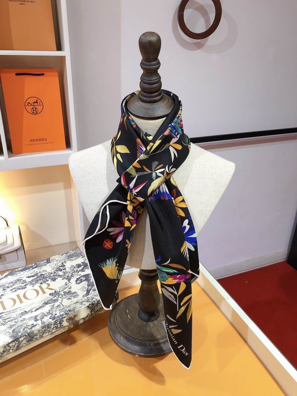 Dior silk scarf 90X90cm E (6)