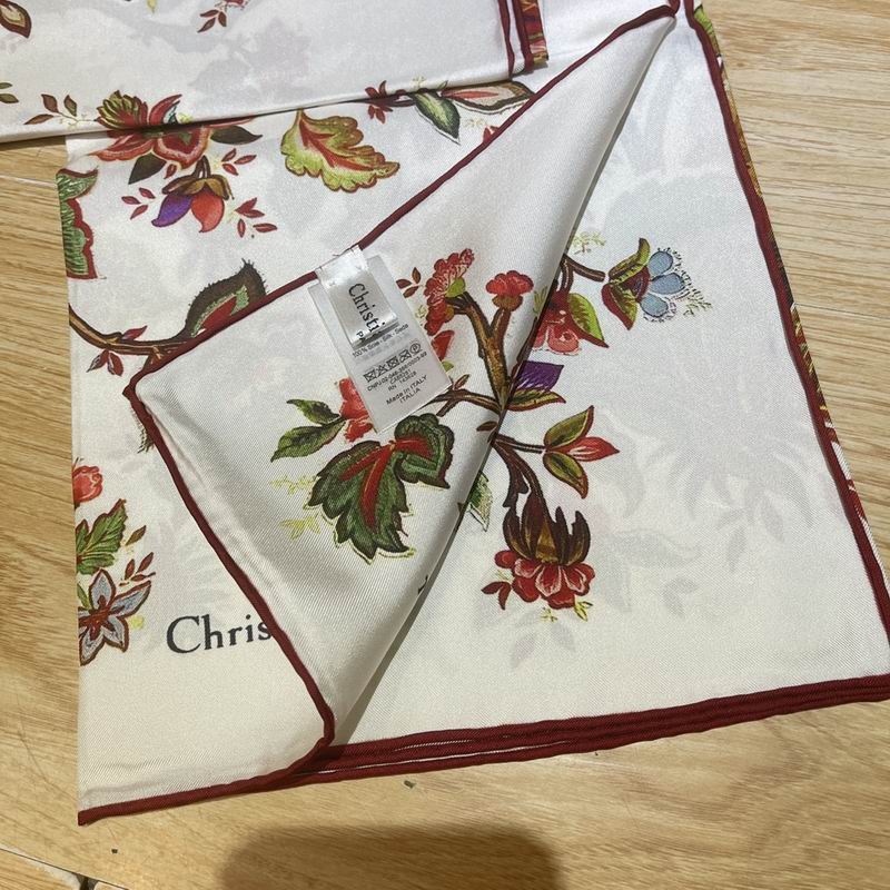 Dior silk scarf 90X90cm E (7)