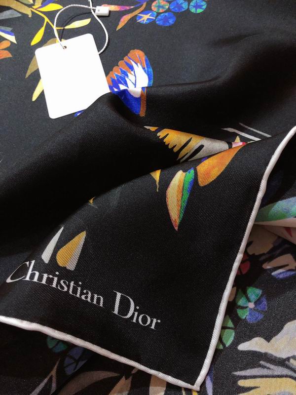Dior silk scarf 90X90cm E (8)