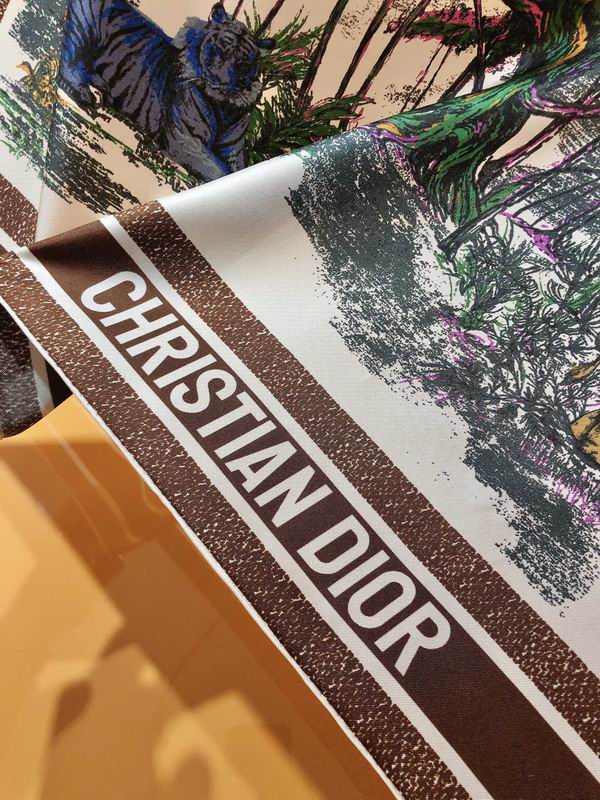 Dior silk scarf 90X90cm E (8)