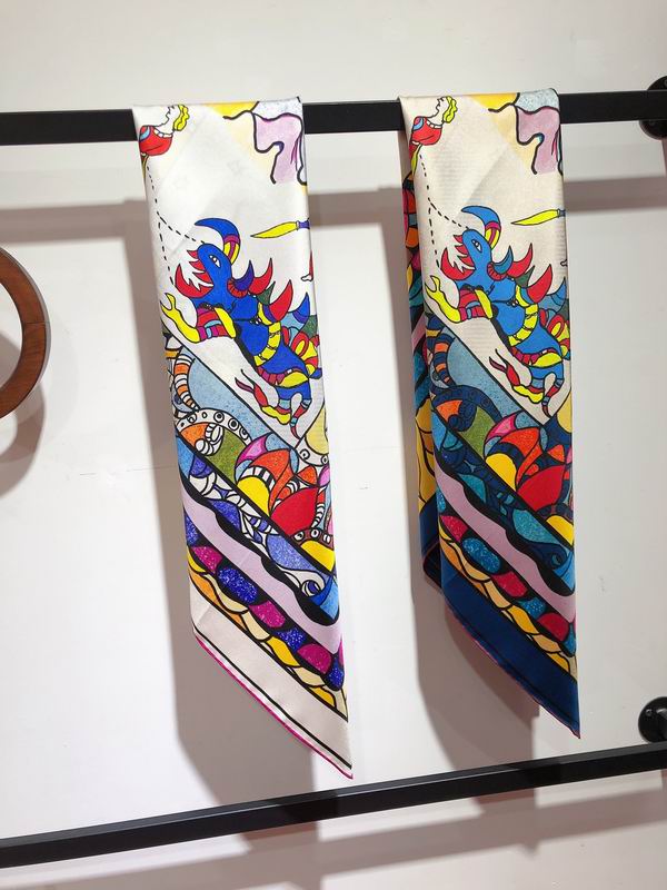 Dior silk scarf 90X90cm E (8)