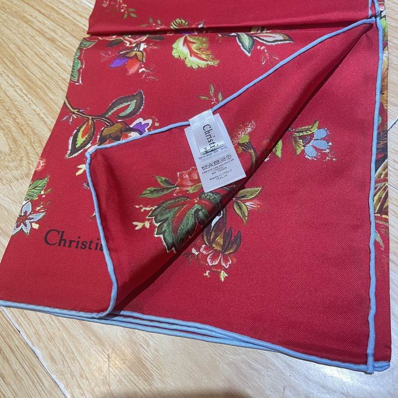 Dior silk scarf 90X90cm E (8)