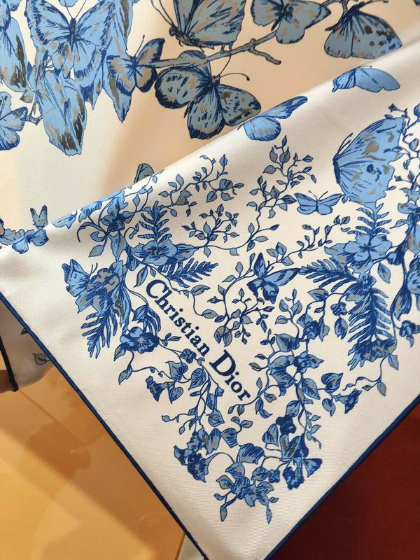 Dior silk scarf 90X90cm E (9)