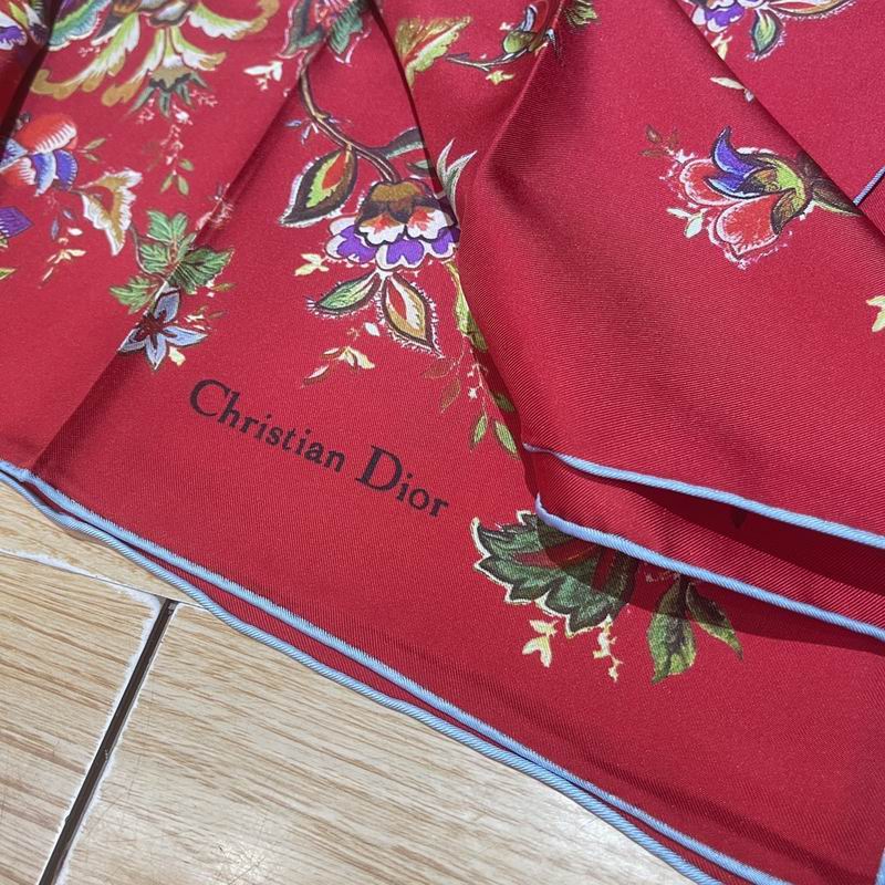 Dior silk scarf 90X90cm E (9)