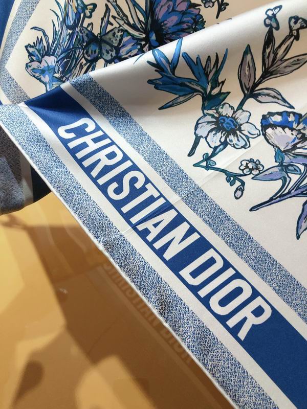 Dior silk scarf 90X90cm E (9)