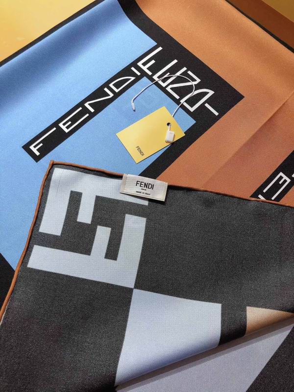 Fendi  silk scarf 90X90cm E (14)