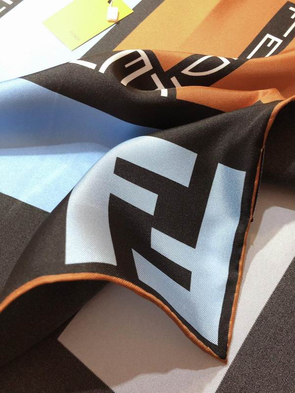Fendi  silk scarf 90X90cm E (15)