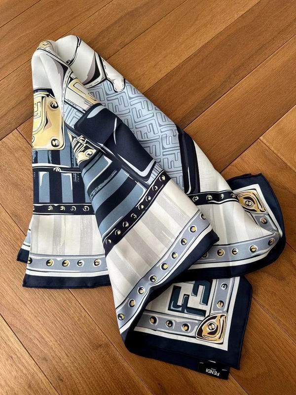 Fendi  silk scarf 90X90cm E (3)