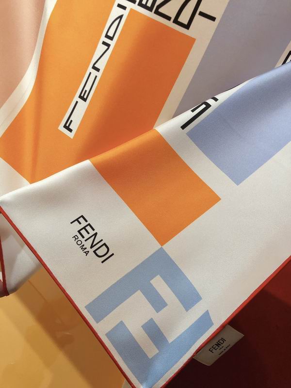 Fendi  silk scarf 90X90cm E (5)
