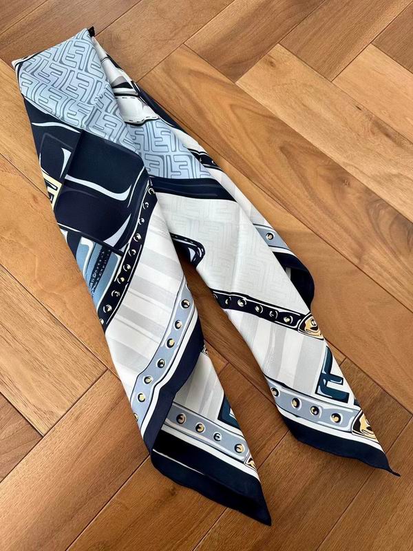 Fendi  silk scarf 90X90cm E (6)