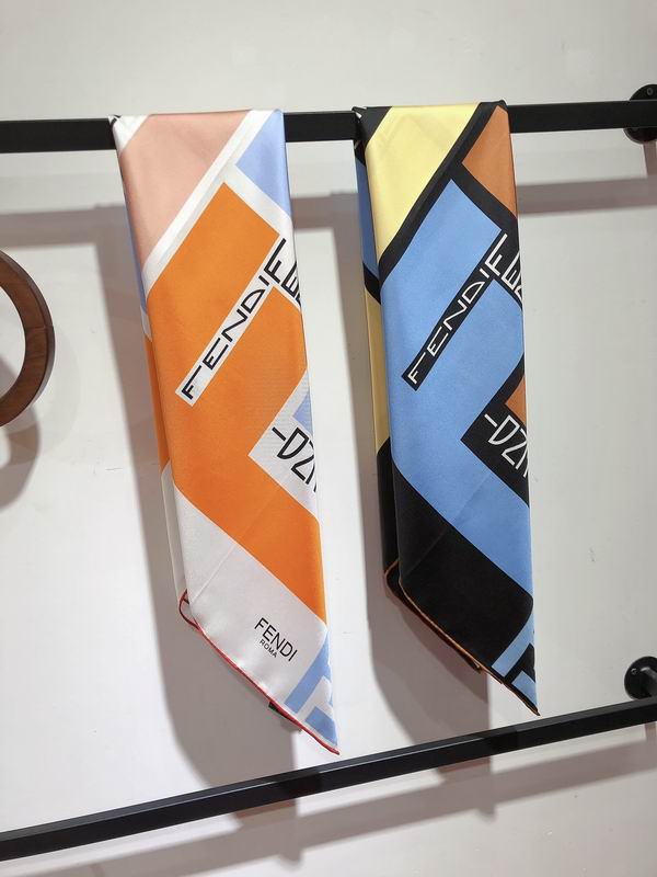 Fendi  silk scarf 90X90cm E (6)