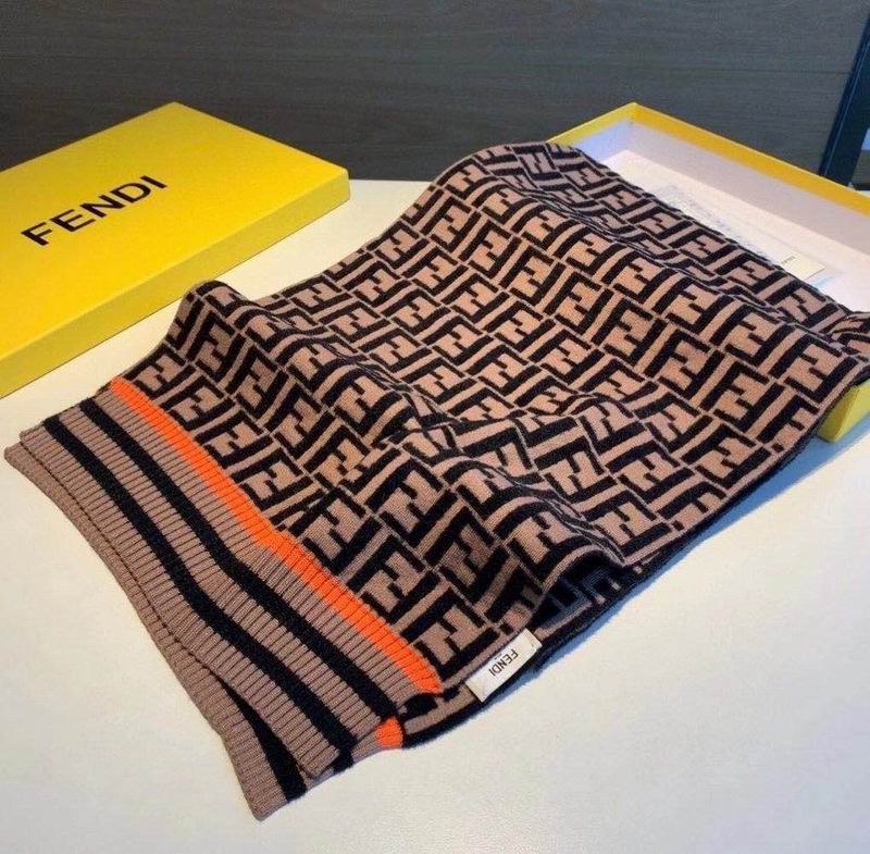 Fendi 35X190cm 66%羊毛29%羊绒5%聚酰胺 E (1)