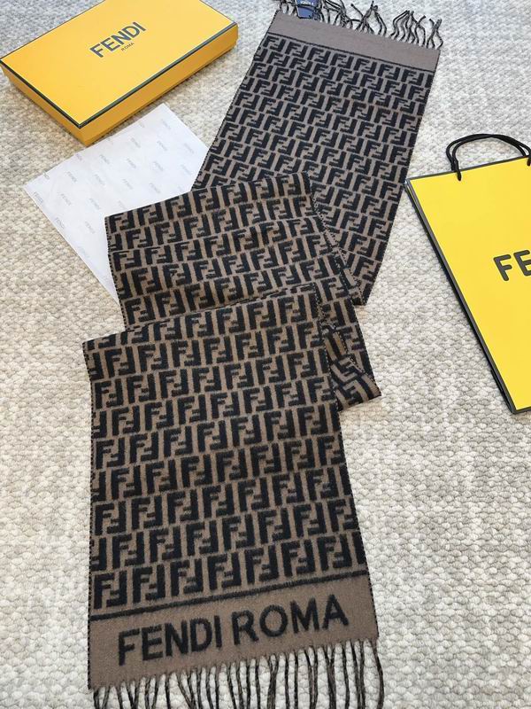 Fendi scarf 30X180cm 80%羊毛 20%羊绒 E (1)