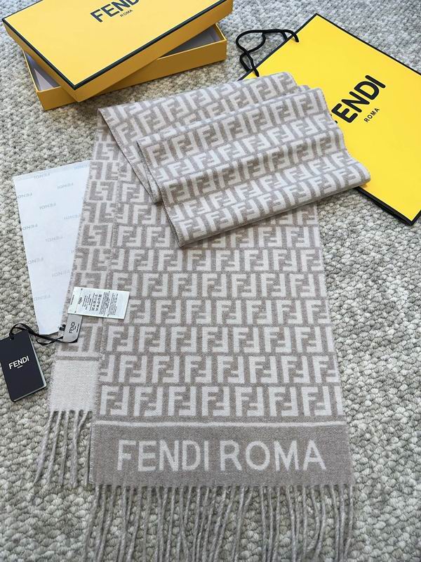 Fendi scarf 30X180cm 80%羊毛 20%羊绒 E (12)