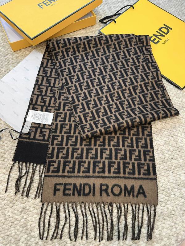 Fendi scarf 30X180cm 80%羊毛 20%羊绒 E (2)