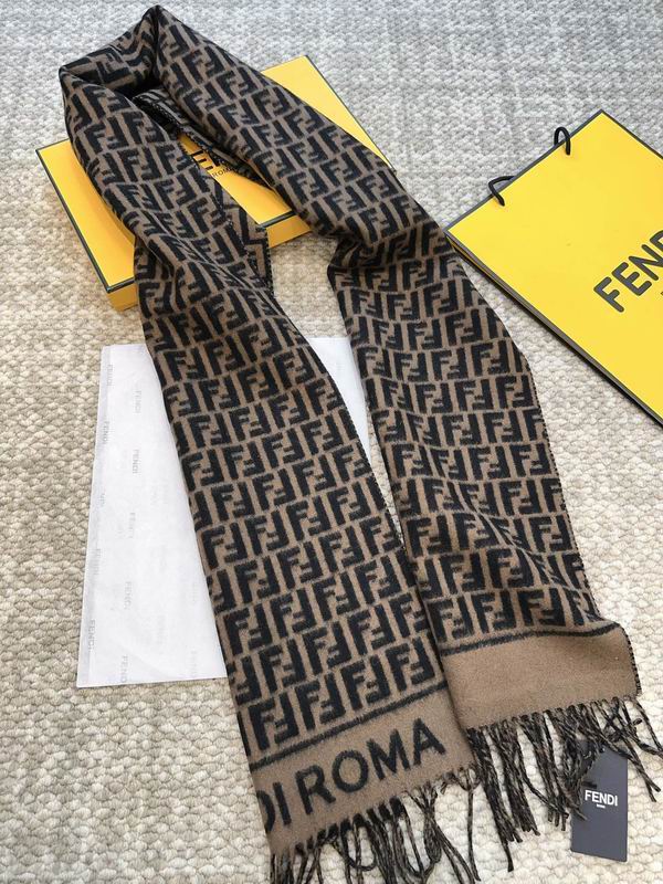 Fendi scarf 30X180cm 80%羊毛 20%羊绒 E (5)