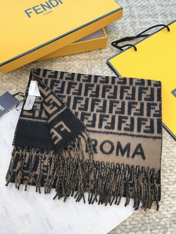 Fendi scarf 30X180cm 80%羊毛 20%羊绒 E (7)