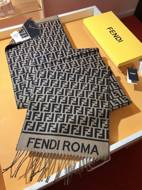 Fendi scarf 32X200cm 80%羊毛 20%羊绒 E (16)