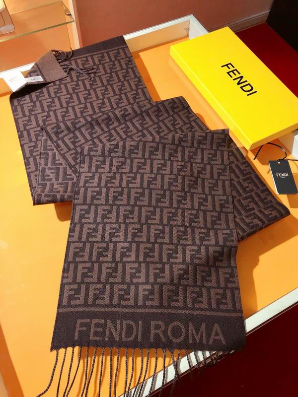 Fendi scarf 32X200cm 80%羊毛 20%羊绒 E (3)