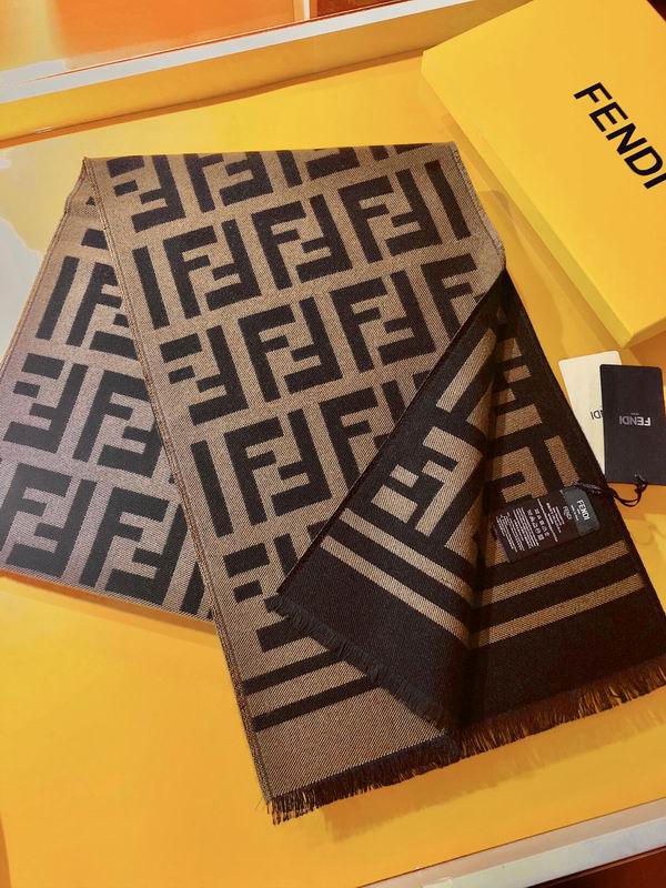 Fendi scarf 38X180cm 羊毛 E (6)
