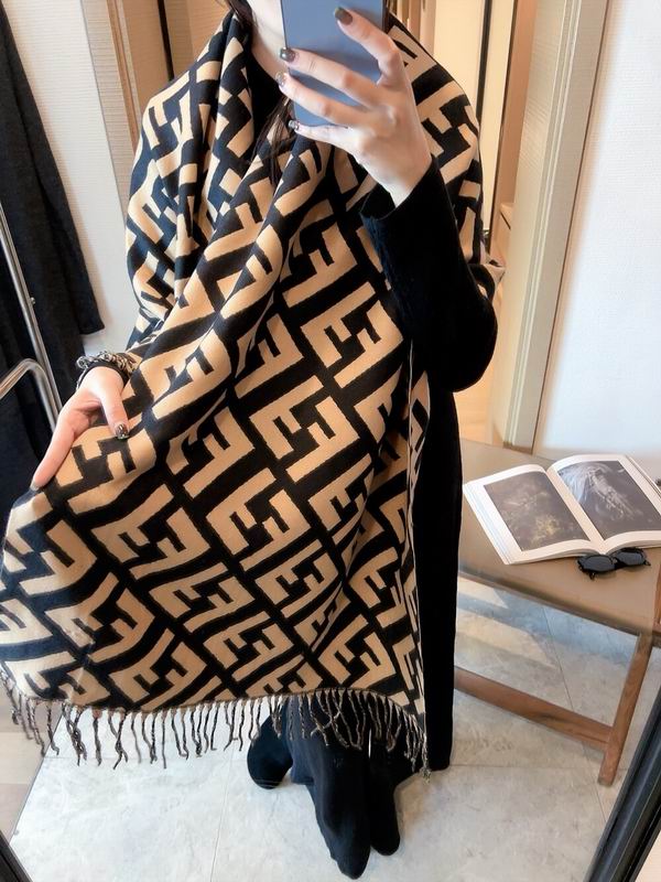 Fendi scarf 50X180cm 100%羊毛 E (15)