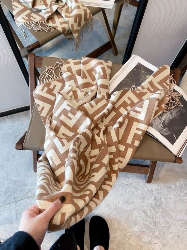 Fendi scarf 50X180cm 100%羊毛 E (21)