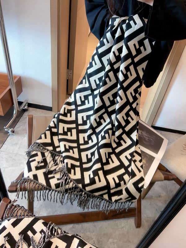 Fendi scarf 50X180cm 100%羊毛 E (8)