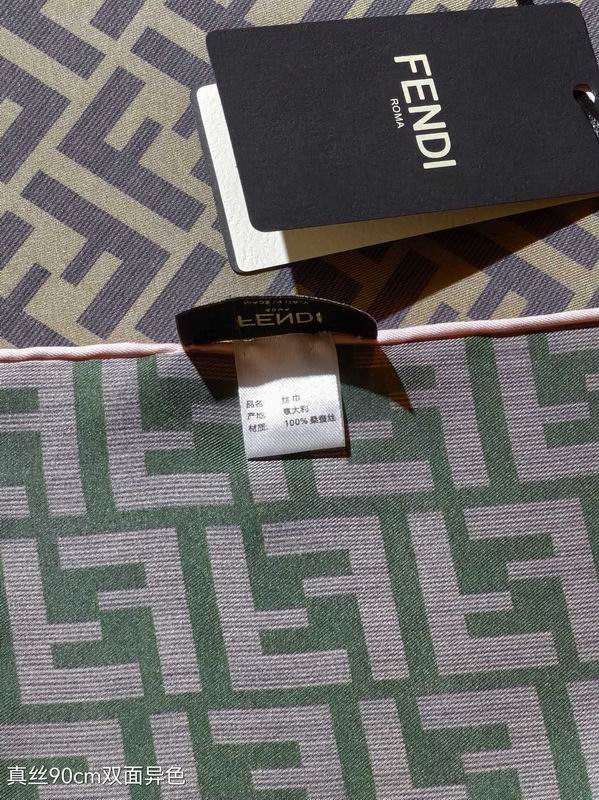 Fendi silk Scarf 90X90cm E (11)