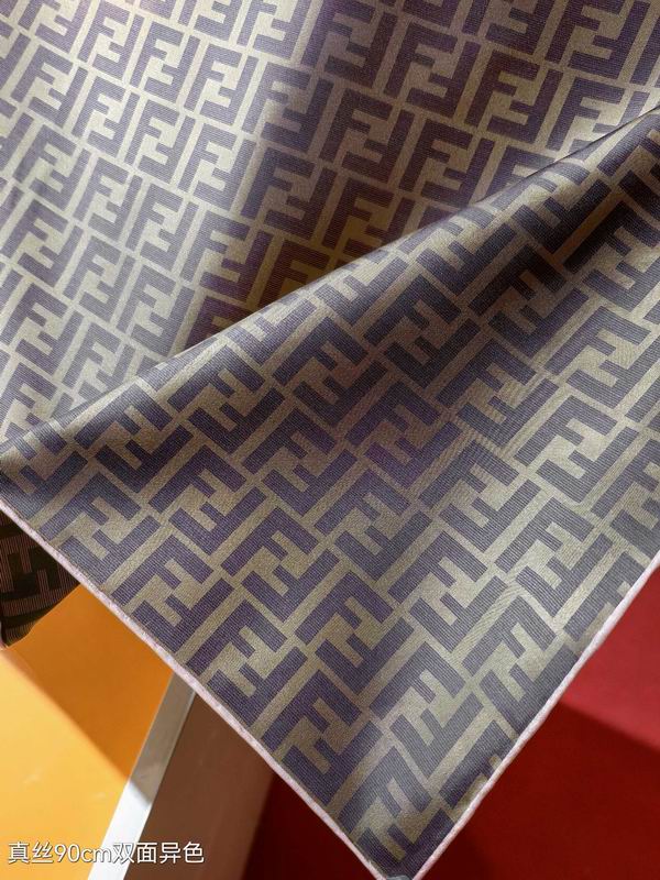 Fendi silk Scarf 90X90cm E (14)