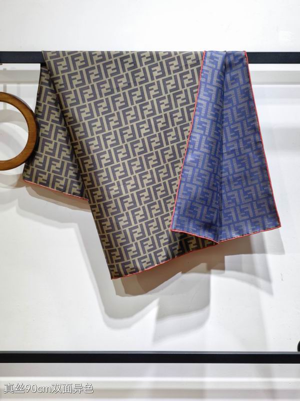 Fendi silk Scarf 90X90cm E (2)