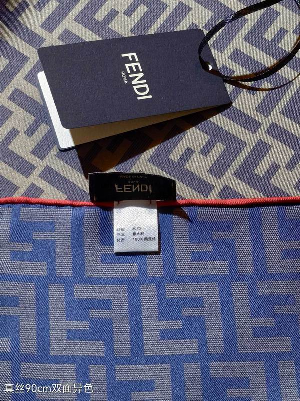 Fendi silk Scarf 90X90cm E (3)