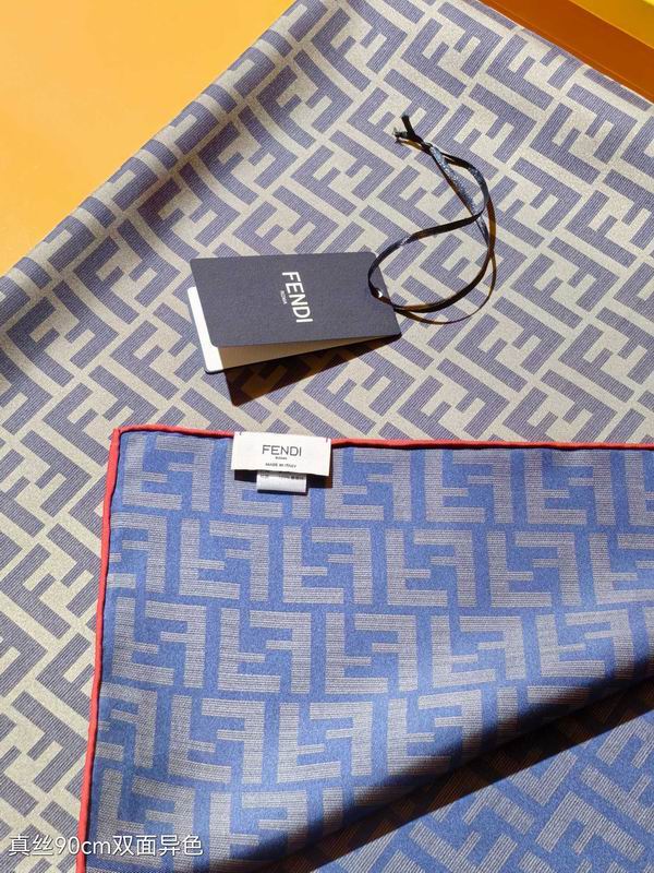Fendi silk Scarf 90X90cm E (4)