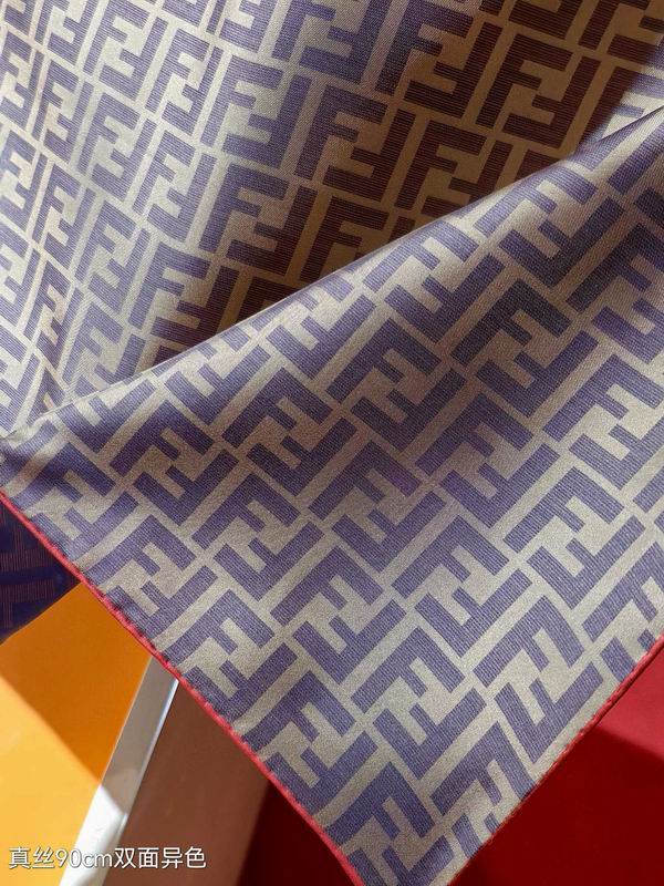 Fendi silk Scarf 90X90cm E (6)