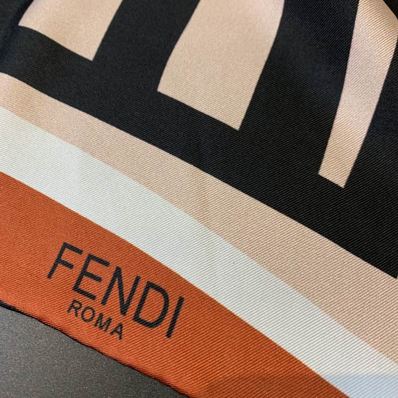 Fendi silk scarf 50X50cm E (3)